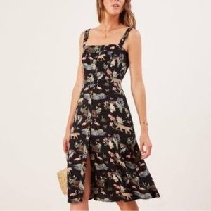 Reformation Persimmon Midi Dress in size 8